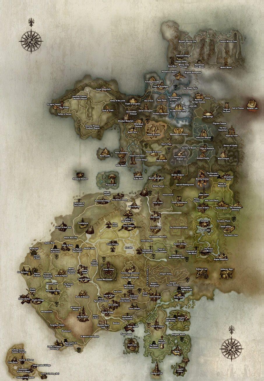 Mapa Lineage II